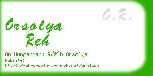 orsolya reh business card